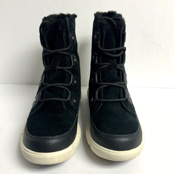 Sorel Womens Explorer II Joan Waterproof Boot Black Size 8 M - Picture 3 of 6